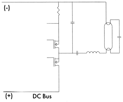Схемы выходных диммеров с контролем тока (а) и фазовым управлением (б)