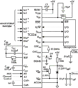 Схема включения TC534