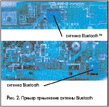 Пример применения антенны Bluetooth