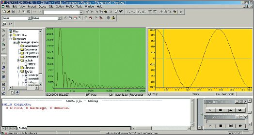Вид CCS при отображении осциллограммы и спектрограммы
